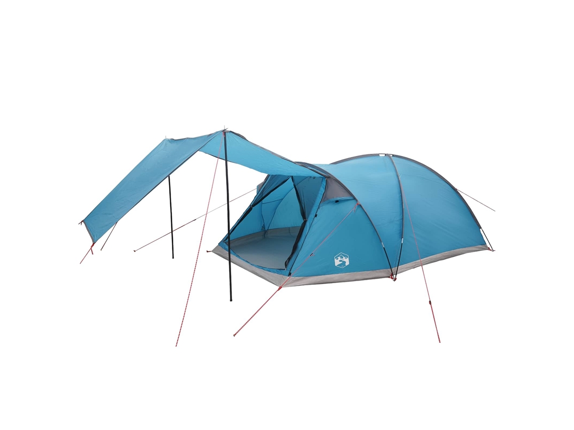 Conjunto 1.0 Barraca De Camping Vidaxl Azul Poliéster (8 Pessoas)