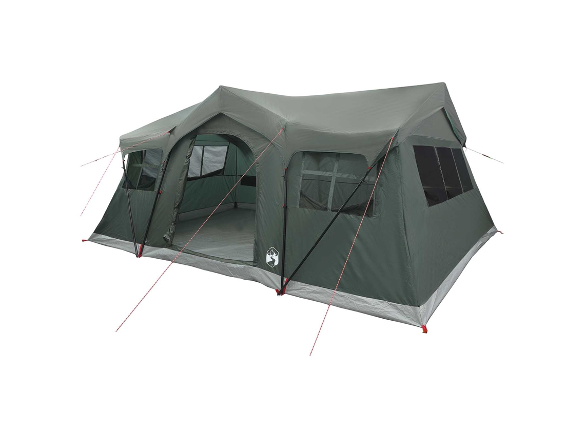 Vidaxl Barraca Familiar Com Telhado Verde Exército 487 X 340 X 216 Cm