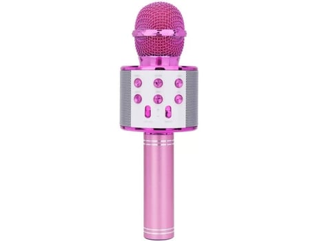 Microfone GETEK WS-858 Bluetooth (5-8h - Rosa)