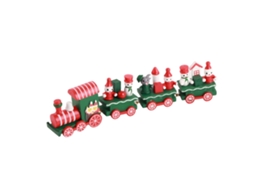 Trem de Natal Verde com Vagões LAXISCREED