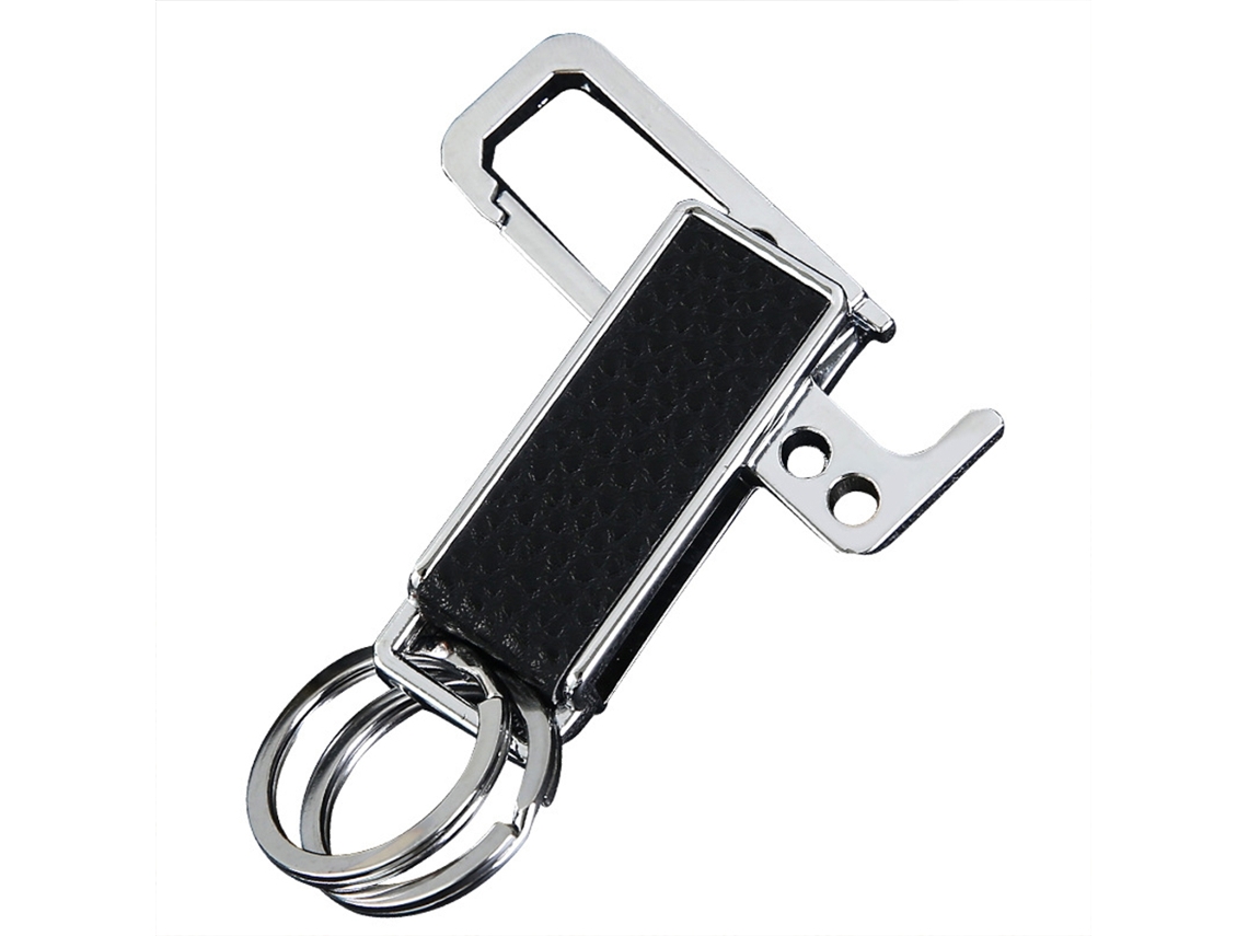 KOFIHETY Porta Chaves Multifuncional, Chaveiro De Liga De Zinco Banhado A Vácuo, Resistente A Arranhões E Desgaste, Com Design De Abridor De Garrafas, Acabamen