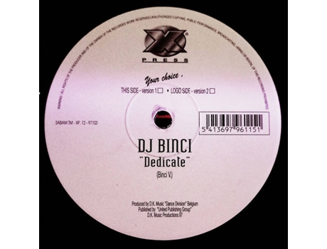 Vinil Dedicate, Dj Binci X Press