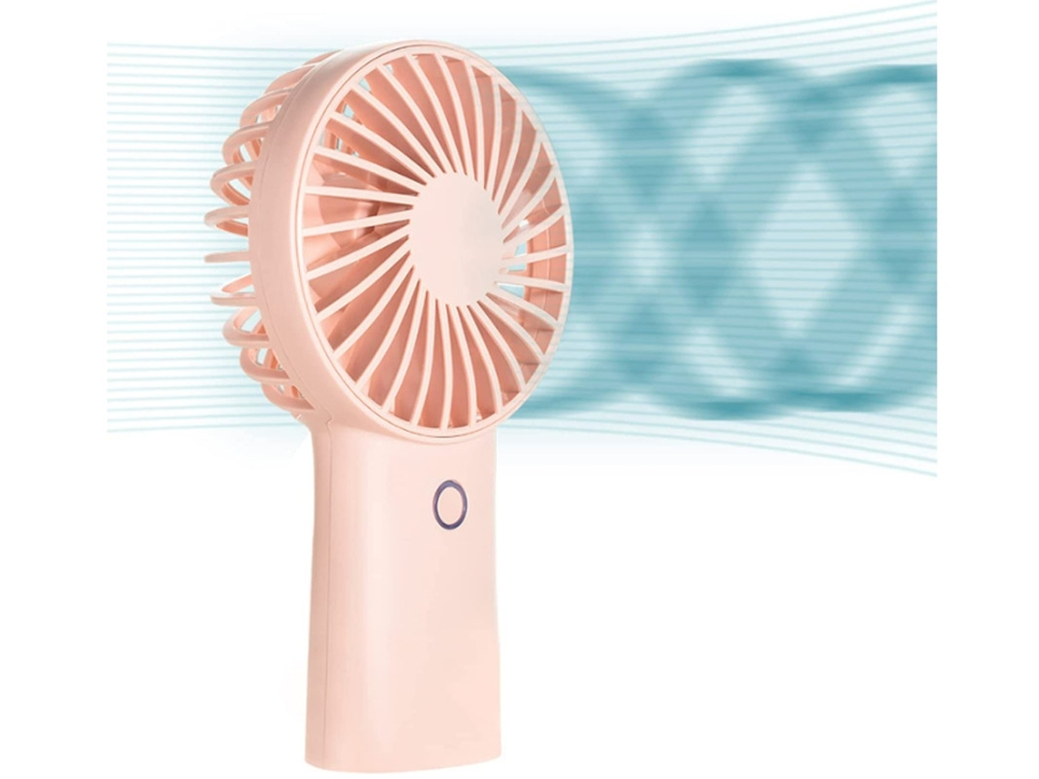 Ventilador Portátil Portátil 20h Max Cooling Time Mini Ventilador De Mão, 4000mah Ventilador Pessoal Recarregável Usb, 3 Velocidades Yizhood (rosa)
