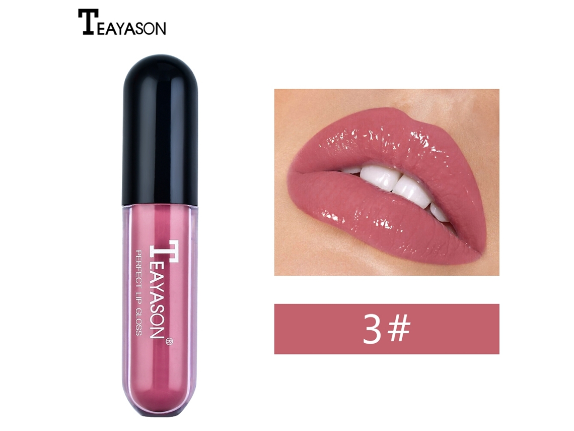 Labial Hidratante De Larga Duración Brillo De Labios Cosmético Maquillaje (03)