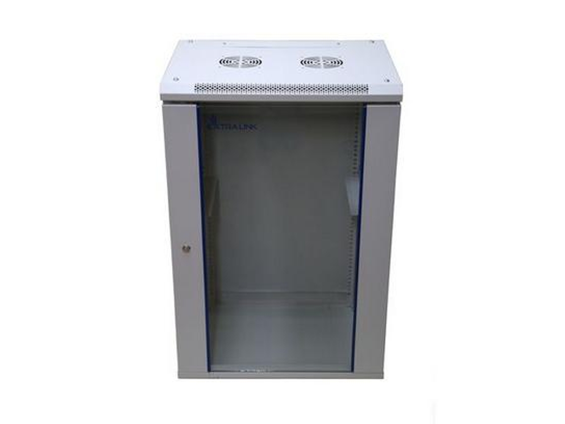 EXTRALINK Ex.14374 Armário Rack 18U Rack de Pendurar na Parede Cinzento