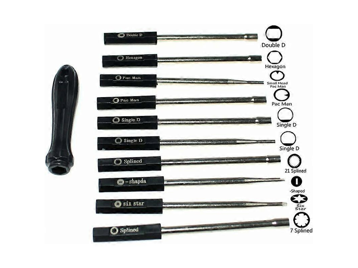 Kit de Ferramentas para Ajuste de Carburadores 10 Peças S/MARCA