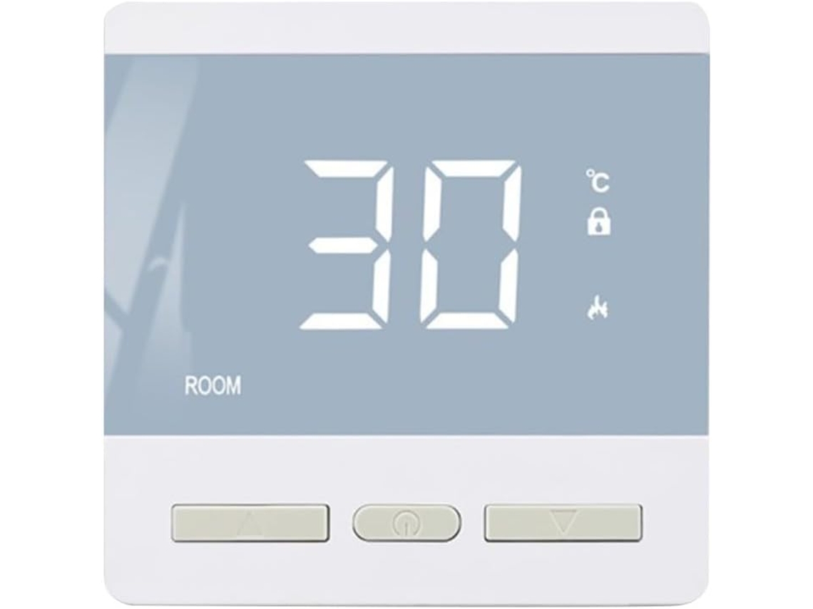 Termostato A Para Aquecimento De Piso Radiante Elétrico De 25 Polegadas, Controlador Inteligente Com