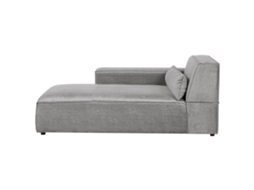Chaise longue versão à direita BELIANI Hellnar de Poliéster Cinzento 102x176x70