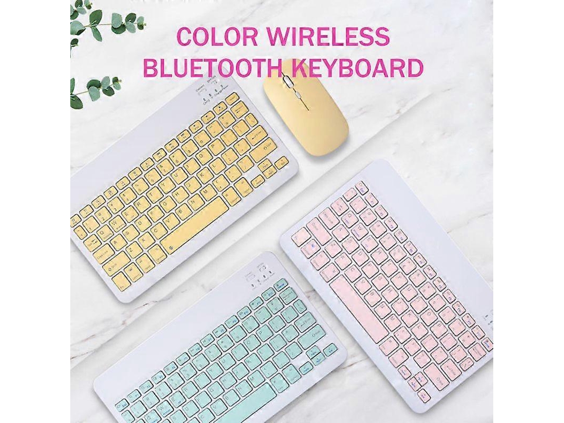 Mouse Sem Fio, Teclado Sem Fio, Mini Teclado Bluetooth, Teclado Em Inglês Para Tablet, Ios, Android, Iphone, Ipad. Ly Ebike