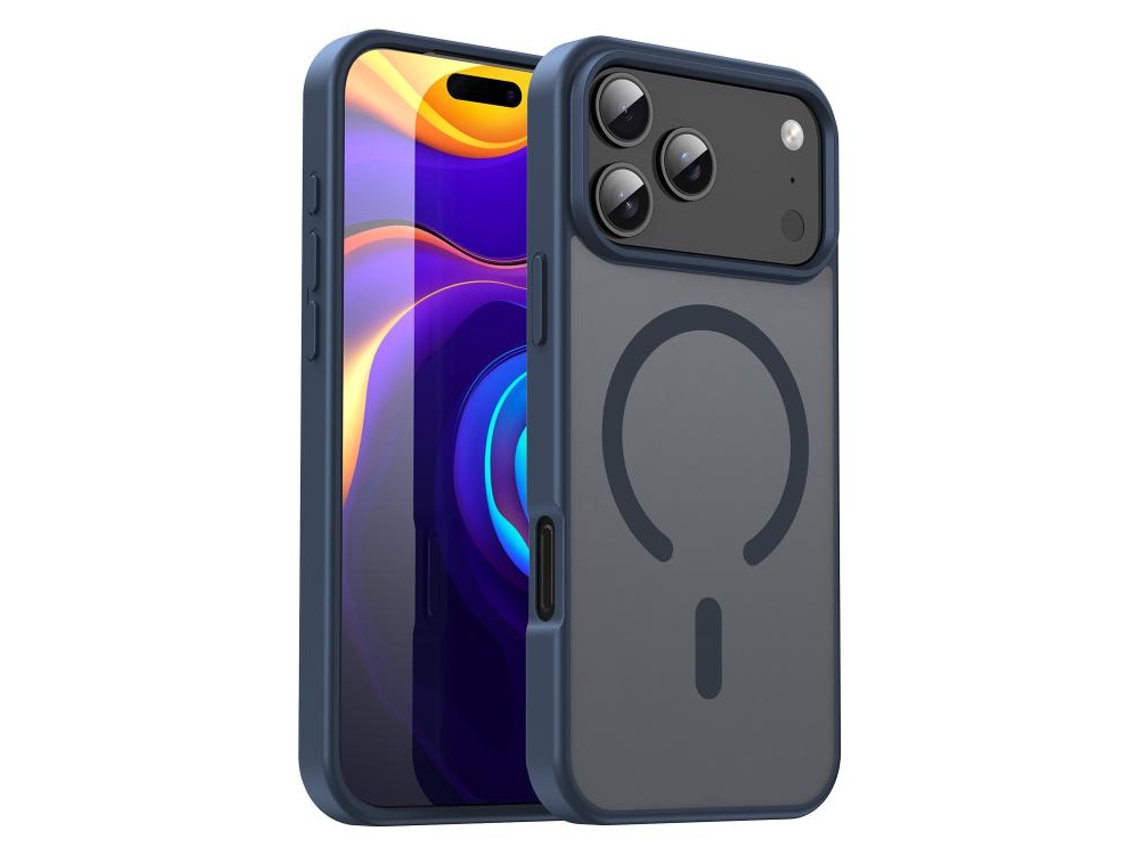 Capa Para Iphone 17 Pro Fanying Series Pc Híbrida Tpu Transparente Fosca Magsafe