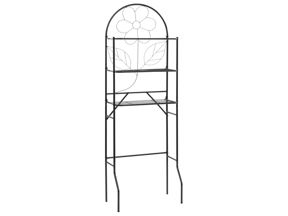 Toilet Rack, Toilet Racks Vidaxl Preto Aço (n/a)