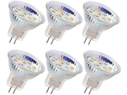 Lâmpadas Led Mr11 Gu4 Spotlight 3w 18led Halogênio 20w Não Regulável Equivalente 12v Ac/dc Brilvibera (branco Frio)