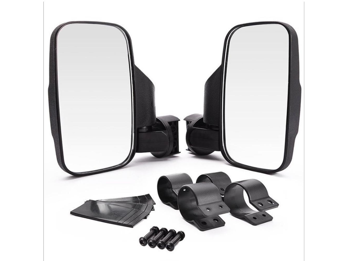 Espelho Retrovisor Lateral Ajustável Para Veículos Off-road Kart Com Cano De 1,75/2 Polegadas