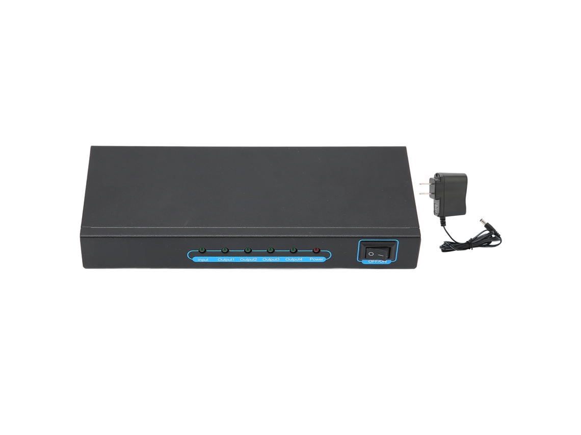 Divisor Hdmi EOOCOO (1 Entrada 4 Saídas Distribuição de Vídeo 4kx2k)