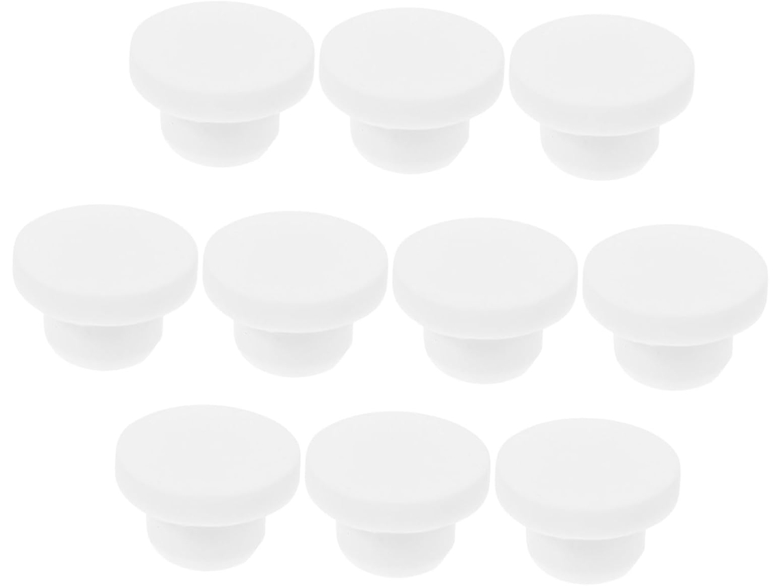Conjunto De 10 Rolhas De Silicone Para Furos Redondos, Tampas Para Garrafas E Tubos, Vedação Forte E Conjunto De 10 Rolhas De Silicone Gokoco