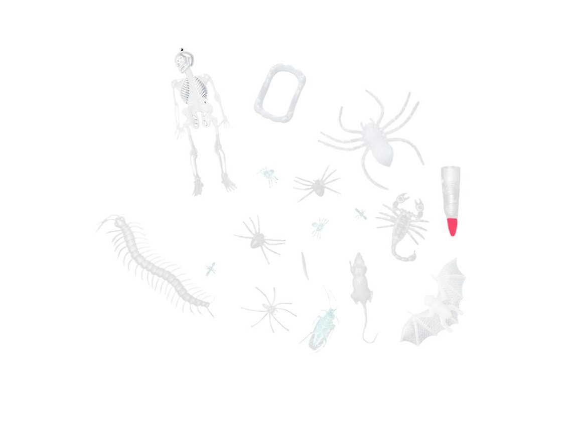 120 Unidades De Aranha Falsa Luminosa Para Decorações De Halloween Allinless