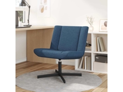 Vidaxl Cadeira Giratória Azul 63 X 75 X 76 Cm Tecido