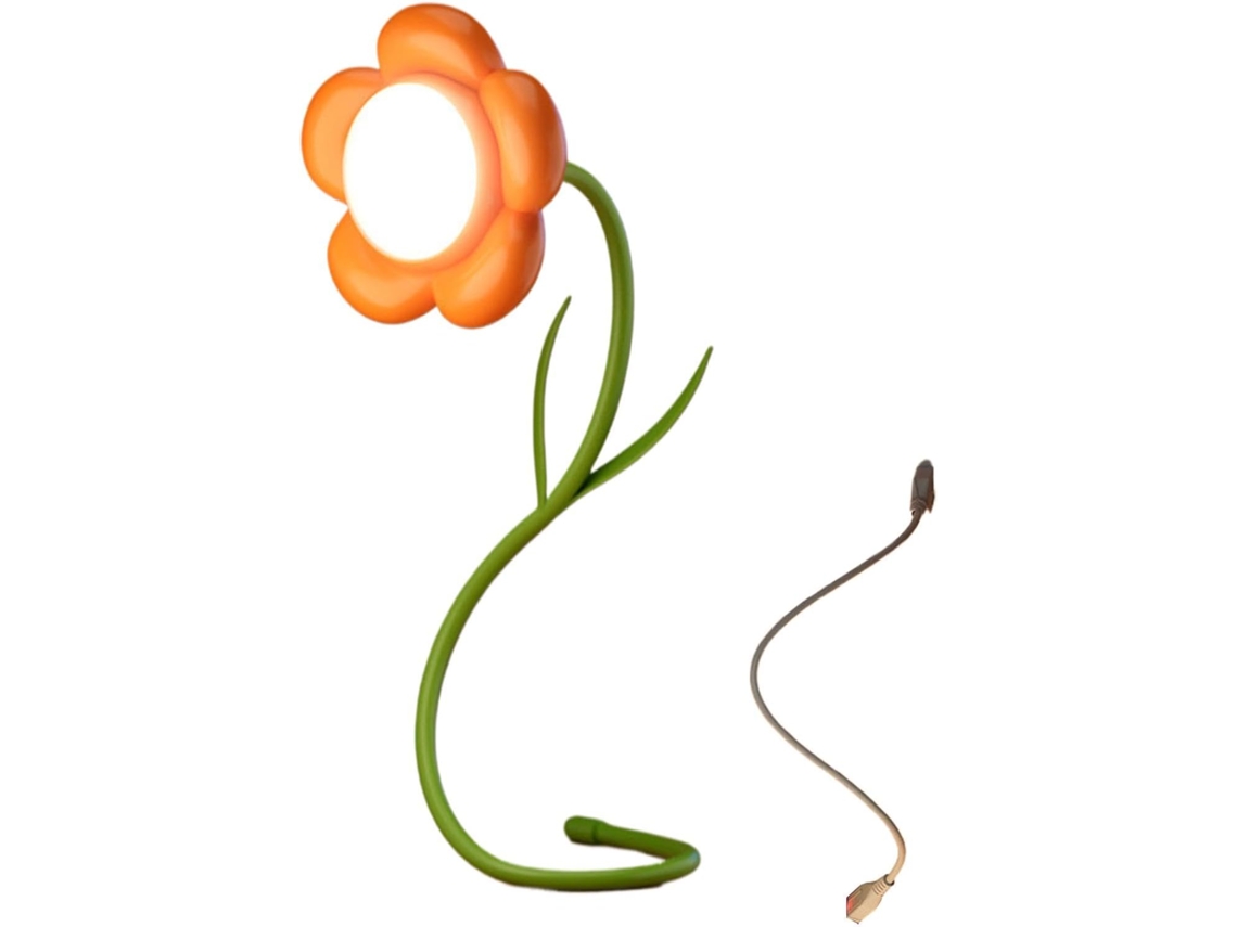 Abajur De Mesa Em Formato Flor – Luminária Ajustável 3