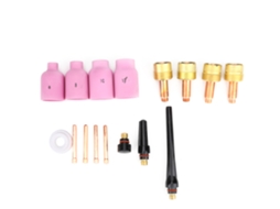 Kit De Acessórios De Soldadura Tig Com 16 Peças, Lente De Gás Grande Para Torcha 17/18/26 T7