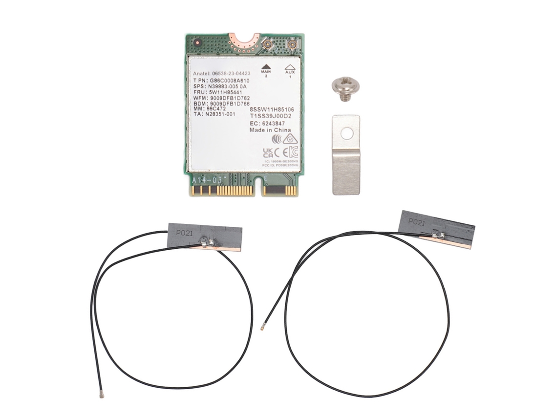 Cartão Wifi 7 Be200ngw 2.4g 5g 6g Bt 5.4 Mu Mimo Adaptador De Rede Interno Para Win 10 11
