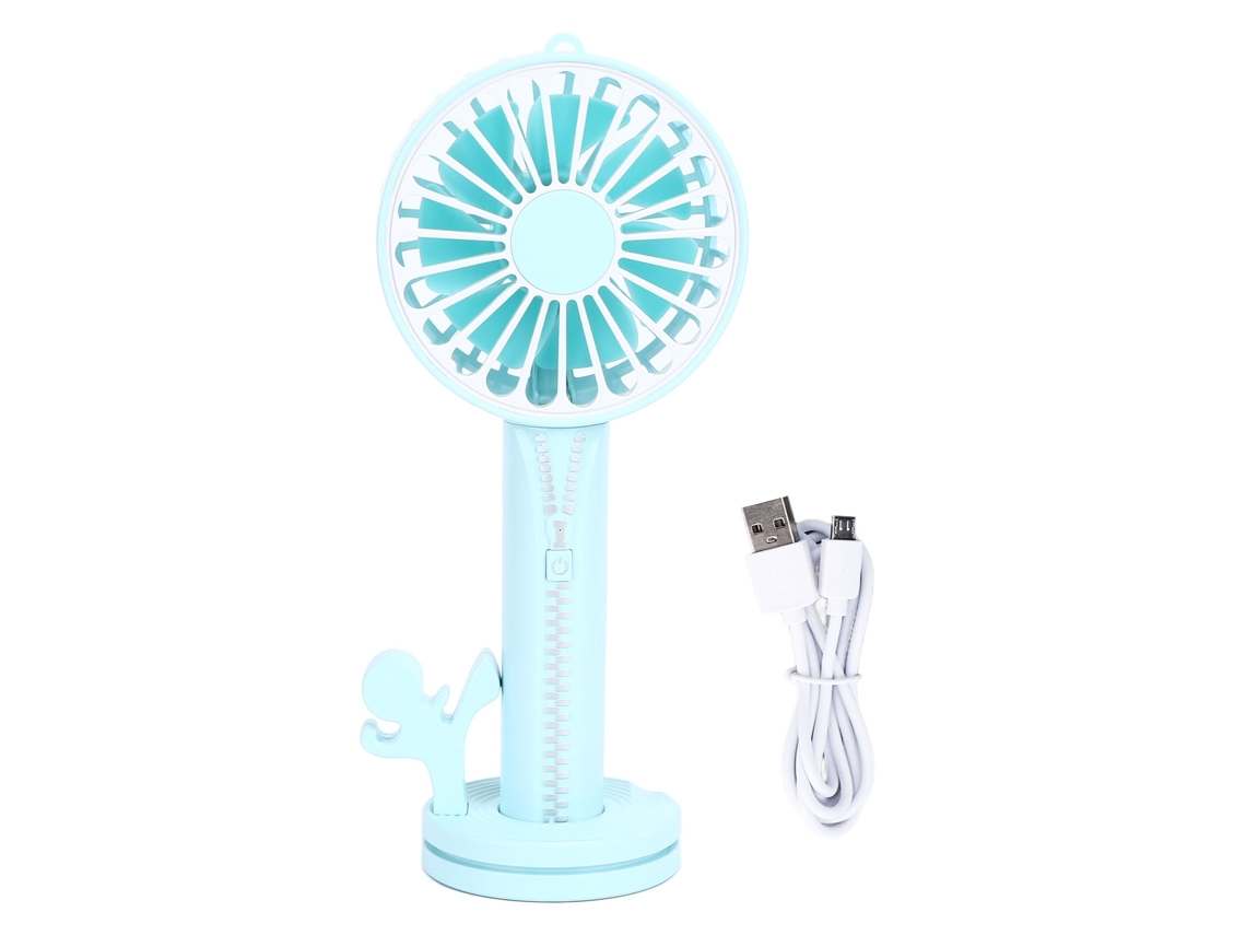 Ventilador Portátil De Mão Destacável Com 3 Níveis De Velocidade Do Vento E Recarregável Via Usb