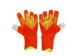 Luvas De Goleiro De Futebol Para Homens E Mulheres Antiderrapantes Com Proteção De Dedos Laranja Tamanho 9