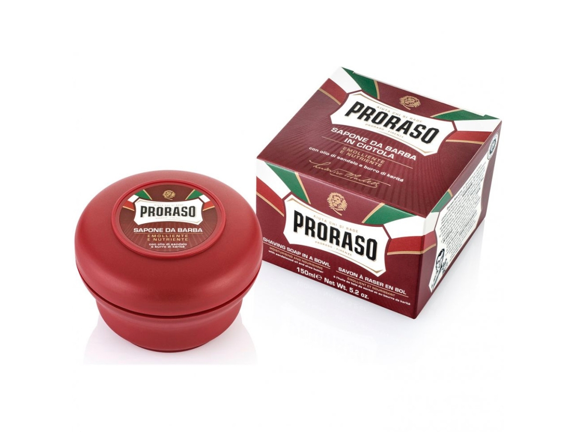 Sabonete de barbear Red Line em frasco 150 ml PRORASO
