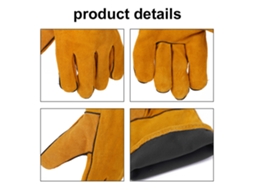 Luvas De Soldadura De Couro Isolantes E Resistentes Ao Calor Para Camping, Piquenique, Churrasco, Cozinha, Assado E Manejo De Animais Em Casa