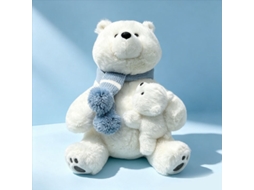 (28 Cm 0,25 Kg) Urso Polar De Pelúcia Com Seu Filhote, Boneco De Companhia, Boneco De Almofada