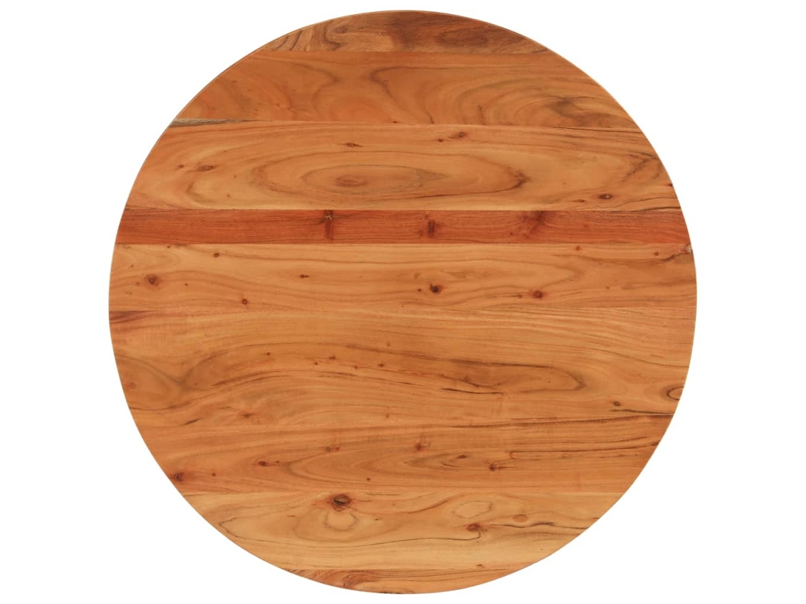 Vidaxl Tampo De Mesa Redondo Ø90x3,8 Cm Madeira De Acácia Maciça