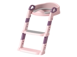 Mali assento de Treino Infantil com Escada Ajustável Anti derrame Silicone Pu Rosa Roxo