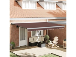 Vidaxl Toldo Retrátil Automático 450x300 Cm Castanho