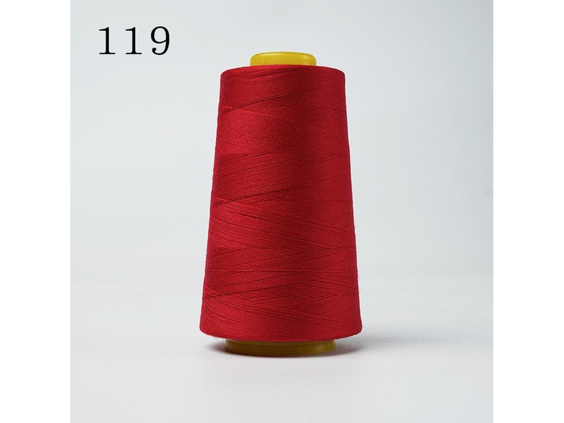 Linha de Bordar de Alta Velocidade 402/3000 Jardas, para Máquinas de Costura Domésticas MDUG (vermelho Escuro)