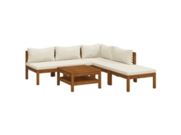 Garden Lounge Set, Garden Lounge Sets Vidaxl Creme Madeira De Acácia (n/a)