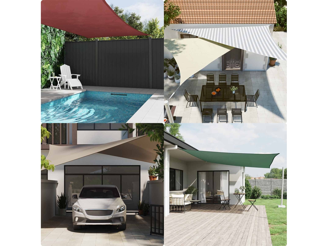 Vidaxl Vela De Sombra Solar 2 X 2 M 100% Poliéster Oxford Quadrado