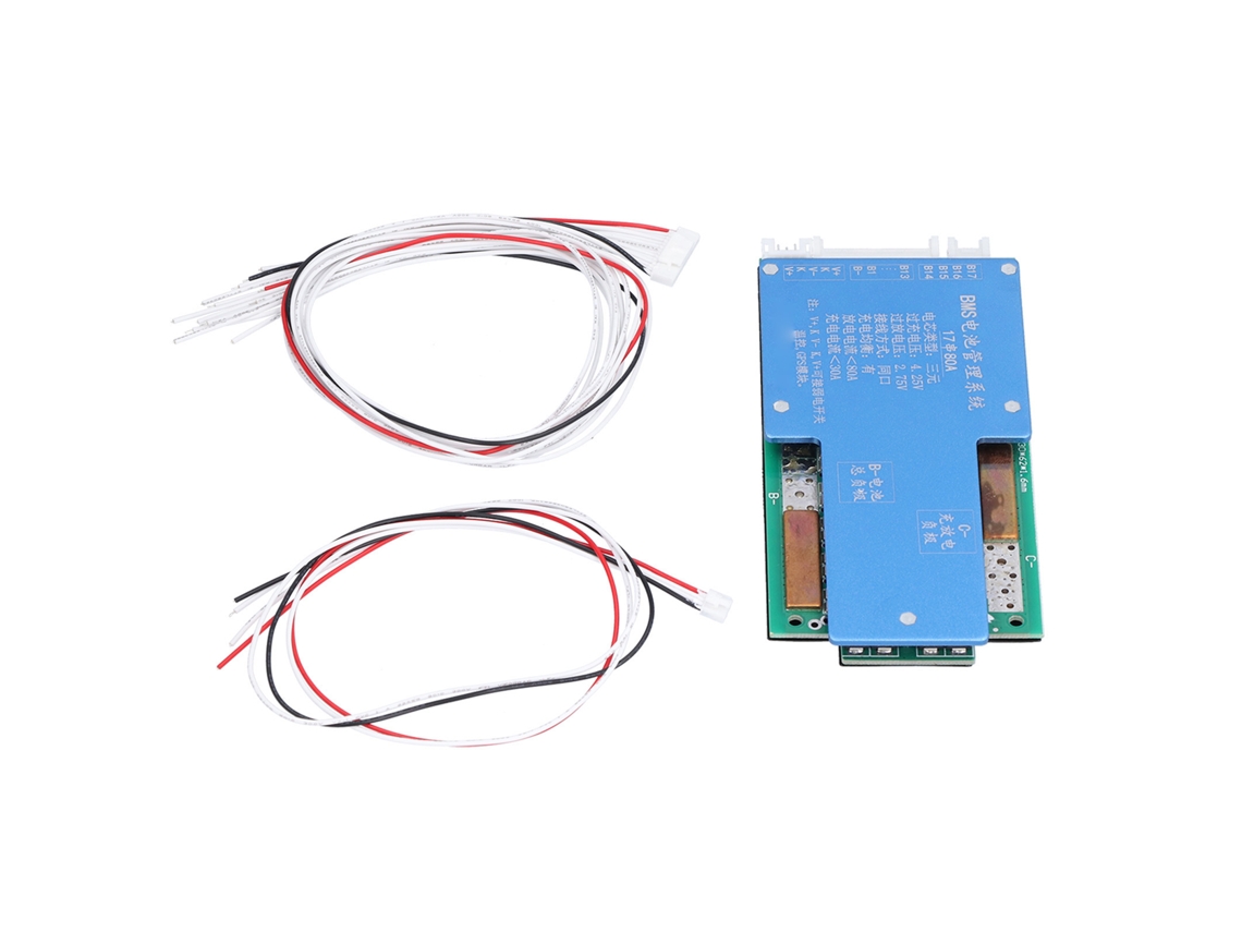 Placa De Proteção Bms Para Bateria De Lítio 72v 80a