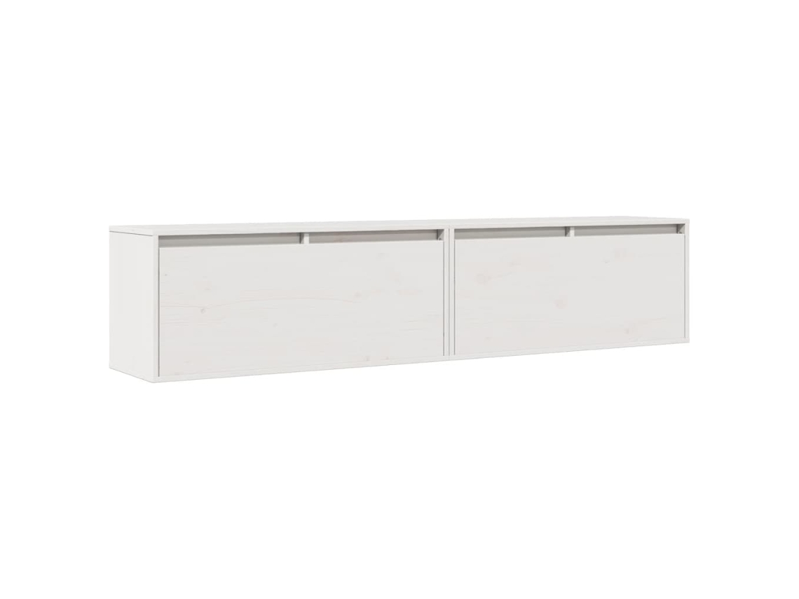 Wall Cabinet, Wall Cabinets Vidaxl Branco Madeira De Pinho (n/a)