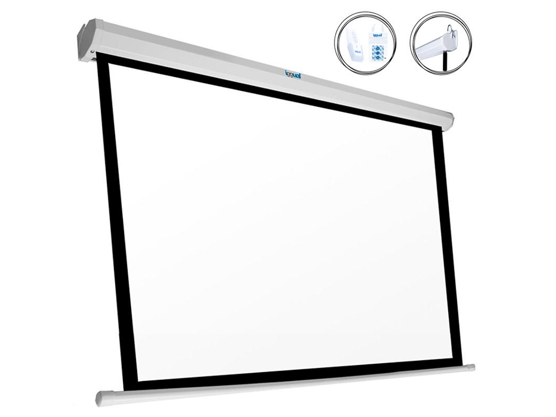 Tela Elétrica Panorâmica Iggual Psips243 110'' (243 X 137 Cm) Branco
