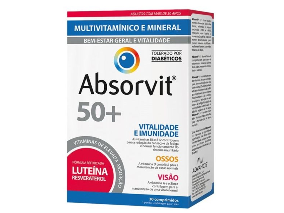 Absorvit 50+ 30 Comprimidos
