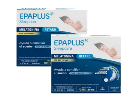 Sleep Melaton Ret Tript EPAPLUS 60 Cápsulas X2 EPAPLUS