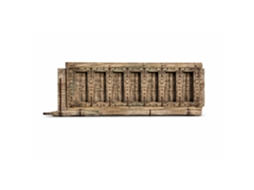 Cabeceira de Cama ALEXANDRA HOUSE LIVING com Porta de Metal em Madeira com 194x10x95cm