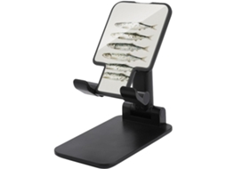 Suporte De Mesa Ajustável E Dobrável Vertical Vintage Para Celular Com Estampa 6 Sardinhas Em Aquarela