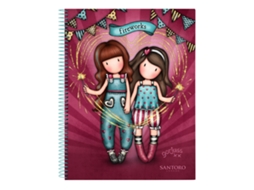 Caderno GORJUSS Fireworks Grená A4
