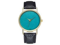 Reloj De Pulsera De Cuarzo Para Mujer Con Correa De Pu, Dial Redondo Y Diseño Fashion (negro)