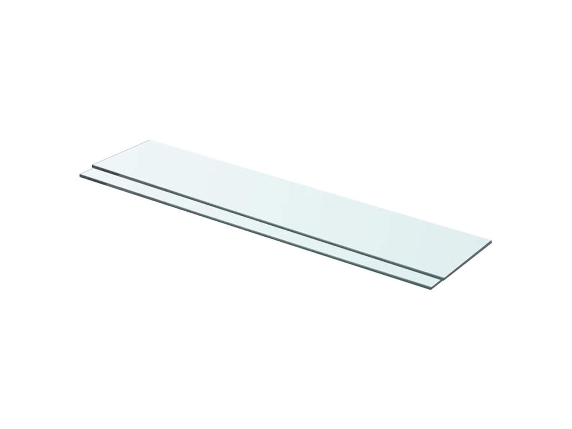 Vidaxl Prateleiras 2 Pcs 70x15 Cm Vidro Transparente