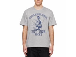 Rockinstone Rocky Movie Philidelphia Heather Gray Adult T-shirt Size:l