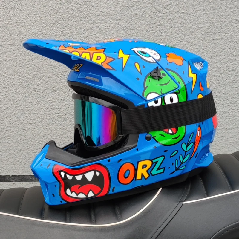 Capacete Universal Para Motocross Com Certificação (m)dot Para Adultos E Adolescentes.