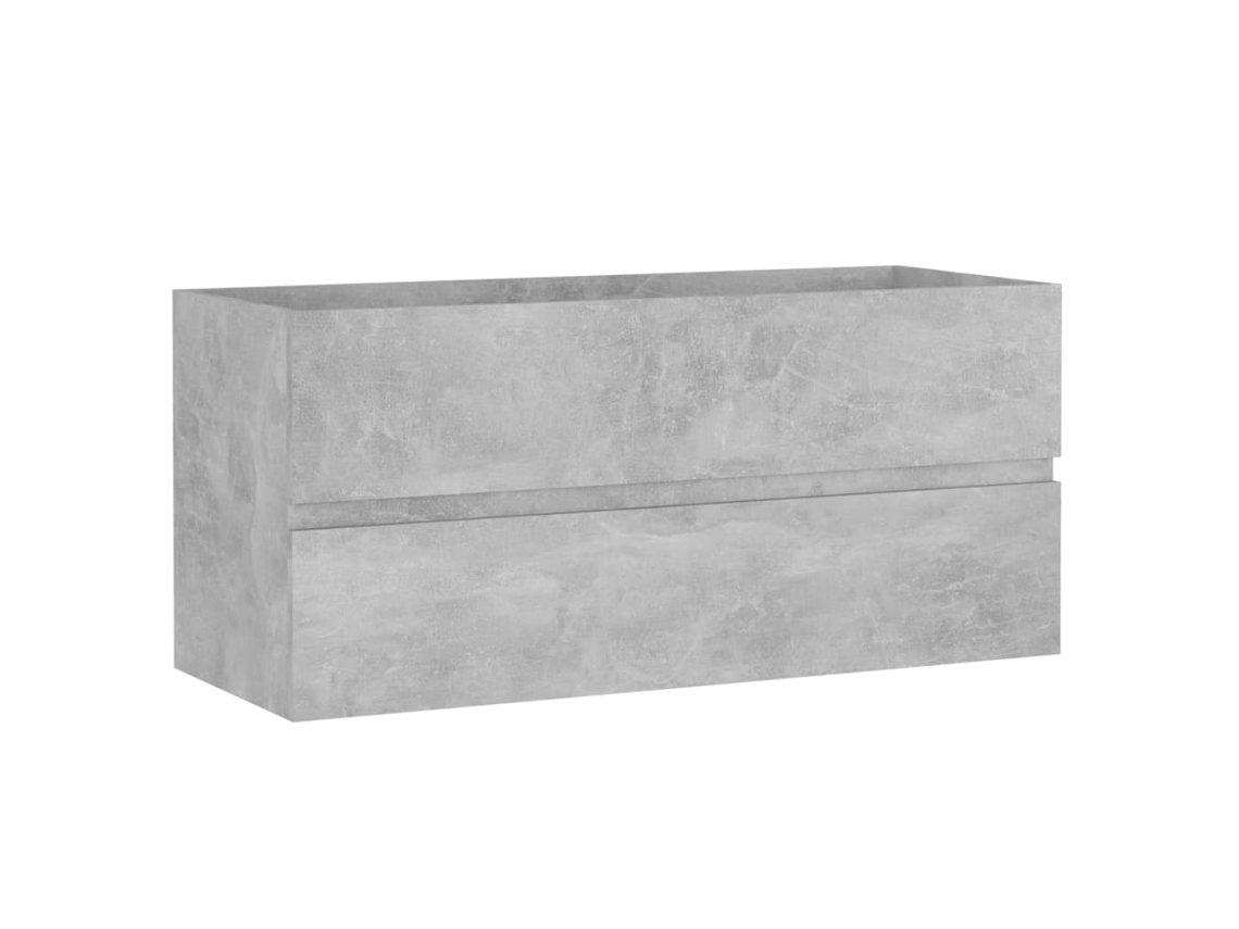 Sink Cabinet, Sink Cabinets Vidaxl Cinzeto Madeira Processada (100 X 38.5 X 45 Cm)