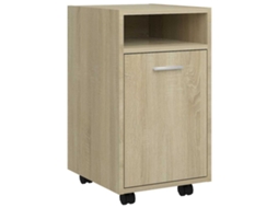 Side Cabinet, Side Cabinets Vidaxl Marrom Madeira Processada (n/a)