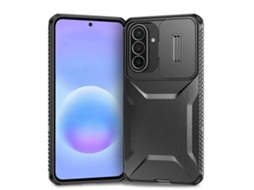 Capa Para Samsung Galaxy A56, Capa À Prova De Choque Com Tampa Deslizante Para Lente (preta) Digitallab